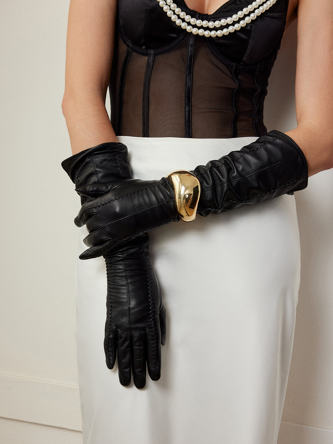 Gants Longs en Peau de Mouton
