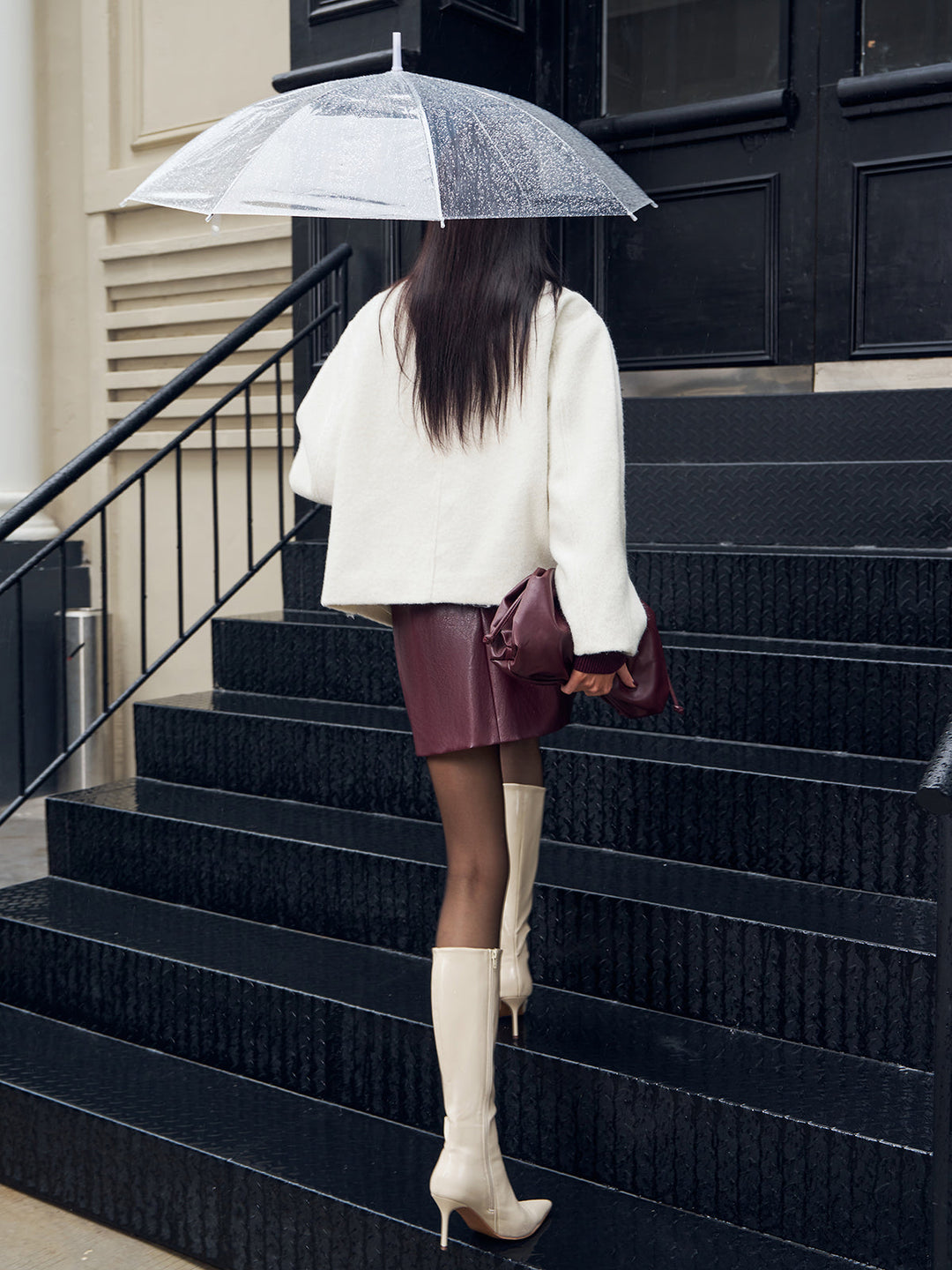 Manteau à col à boutons Romance