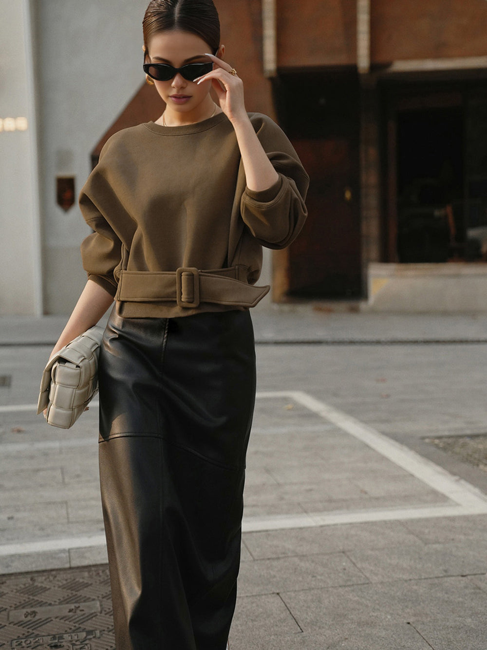 Sweurt Sweatshirt à ceinture