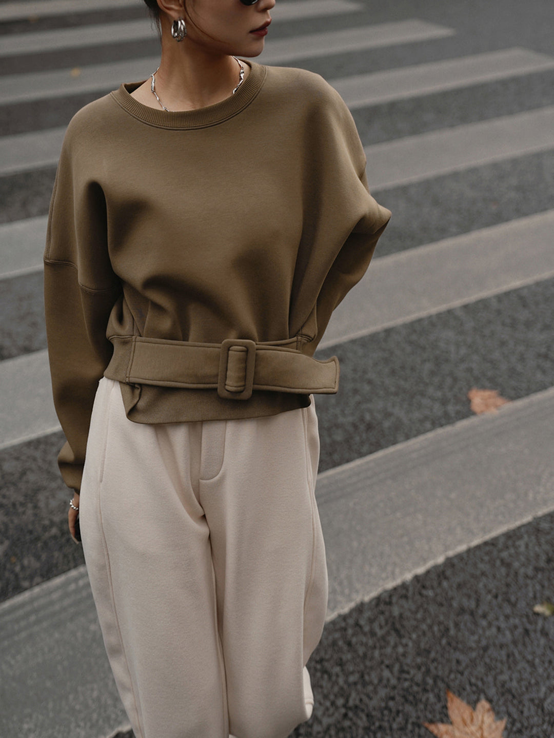 Sweurt Sweatshirt à ceinture
