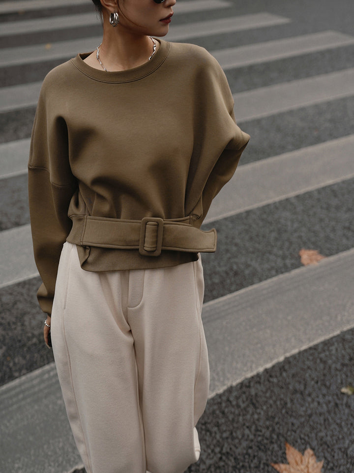 Sweurt Sweatshirt à ceinture