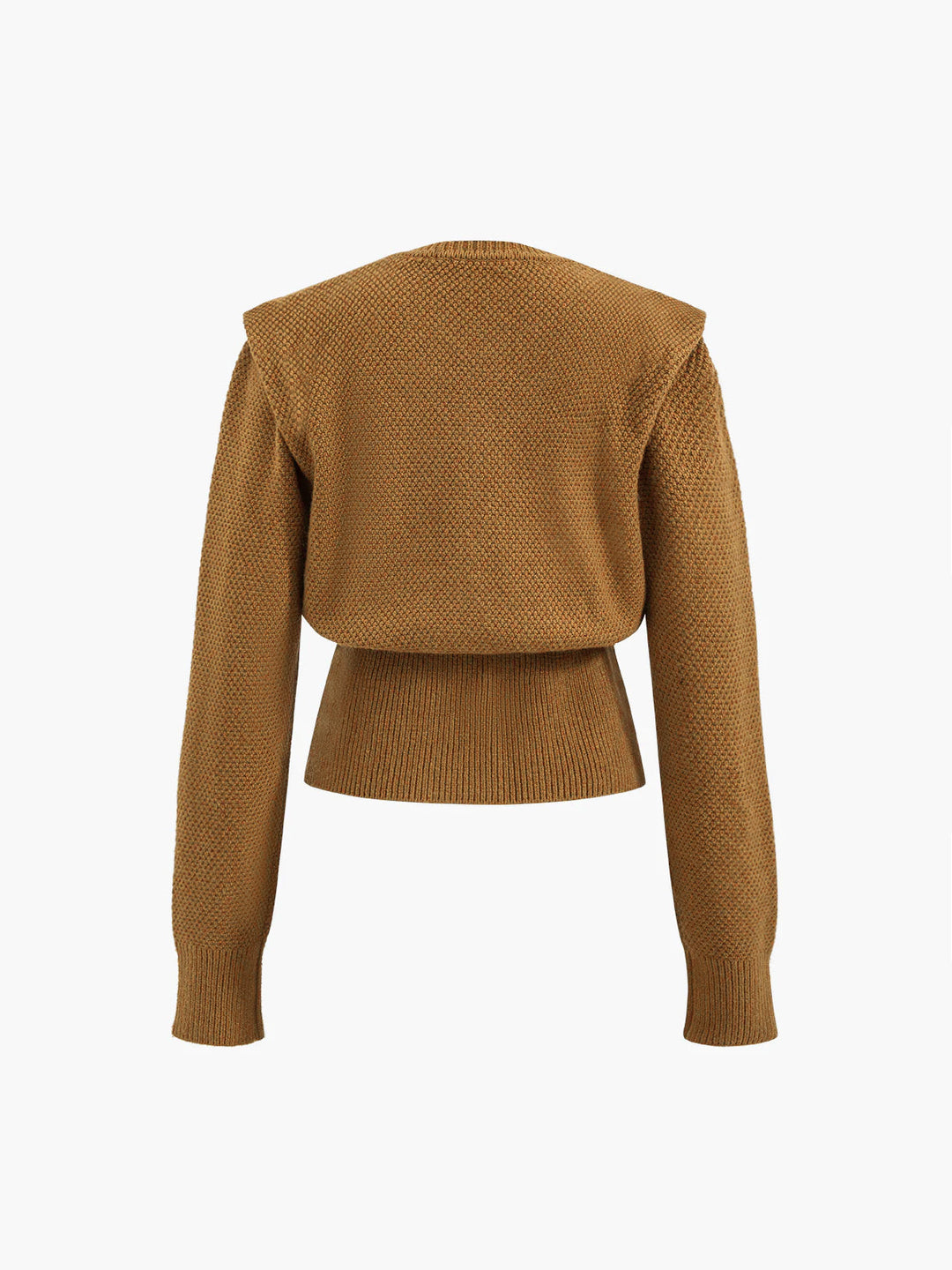 Cardigan Boutonné Vintage en Mélange Laine