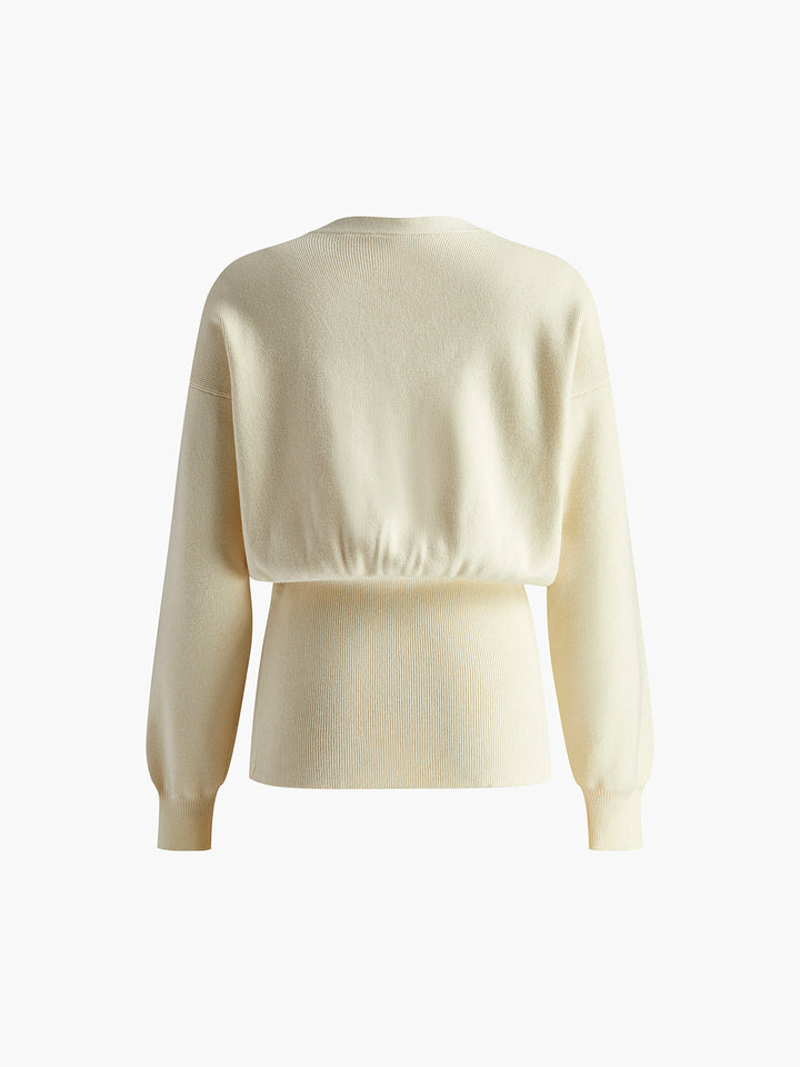 Cardigan uni à boutons dorés