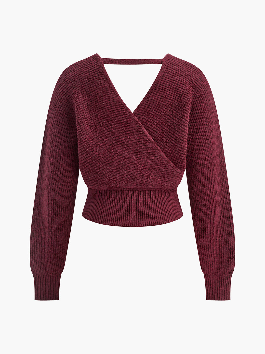 Sweater Côtelé à Fermeture Éclair Croisée