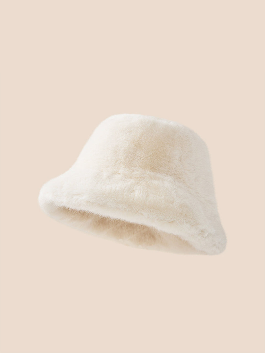 Chapeau seau en peluche d'hiver