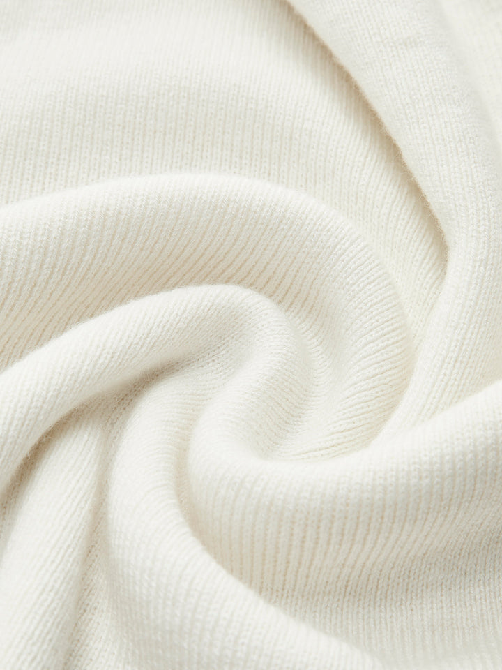 Haut en maille asymétrique en mélange de laine