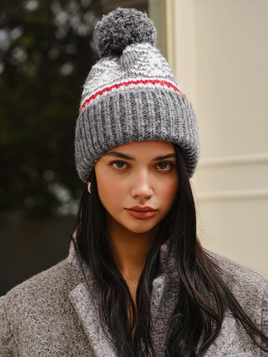 Bonnet tricoté chaud de Noël