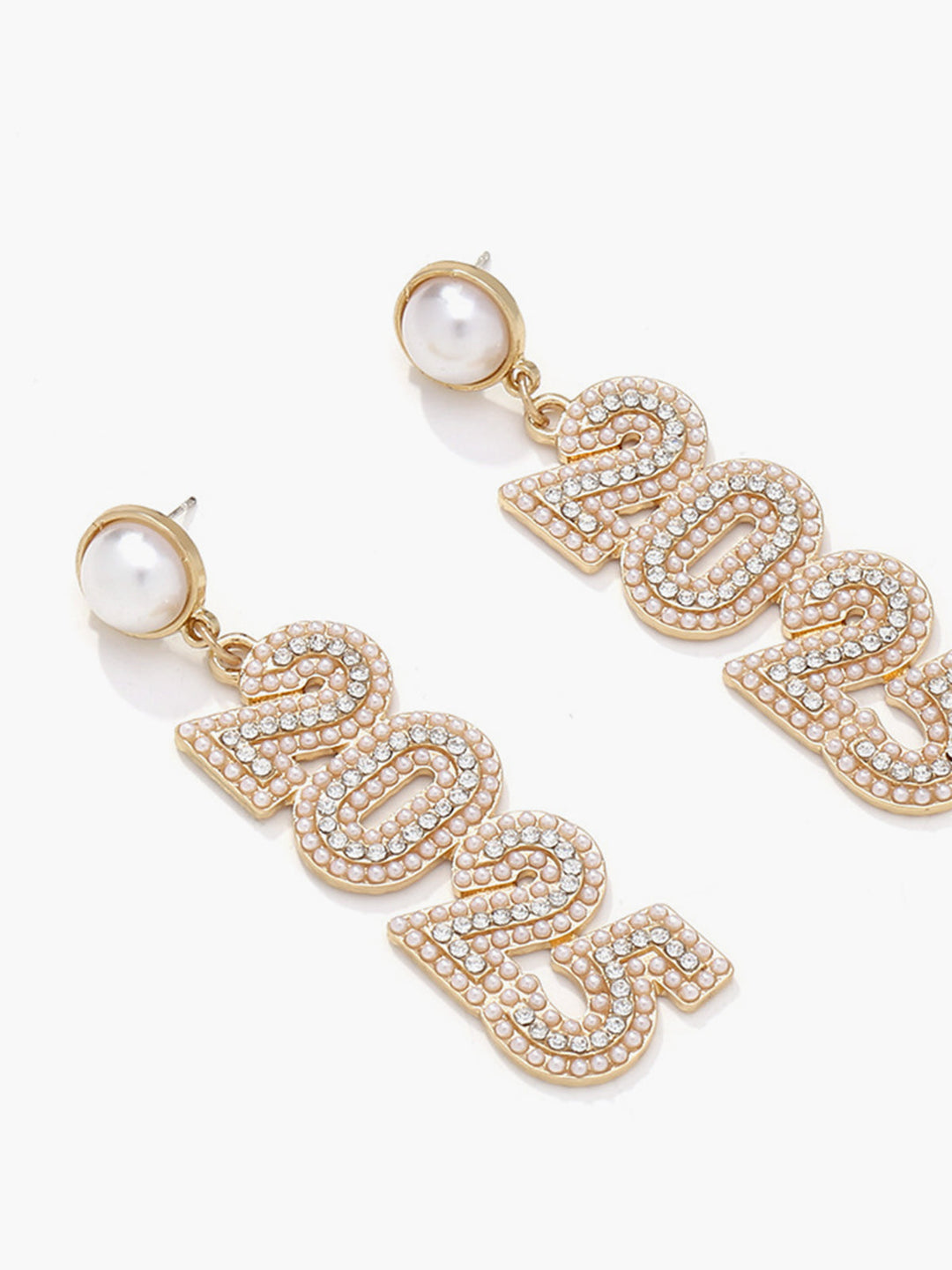 Boucles d'oreilles Longues Nouvel An 2025 Strass