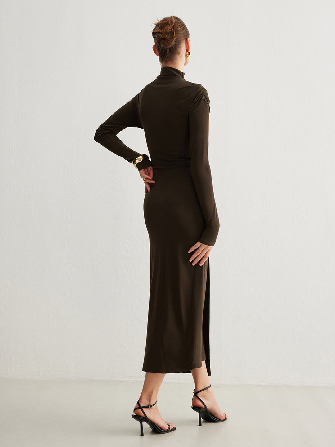 Robe Patinée Métallique Irregulière