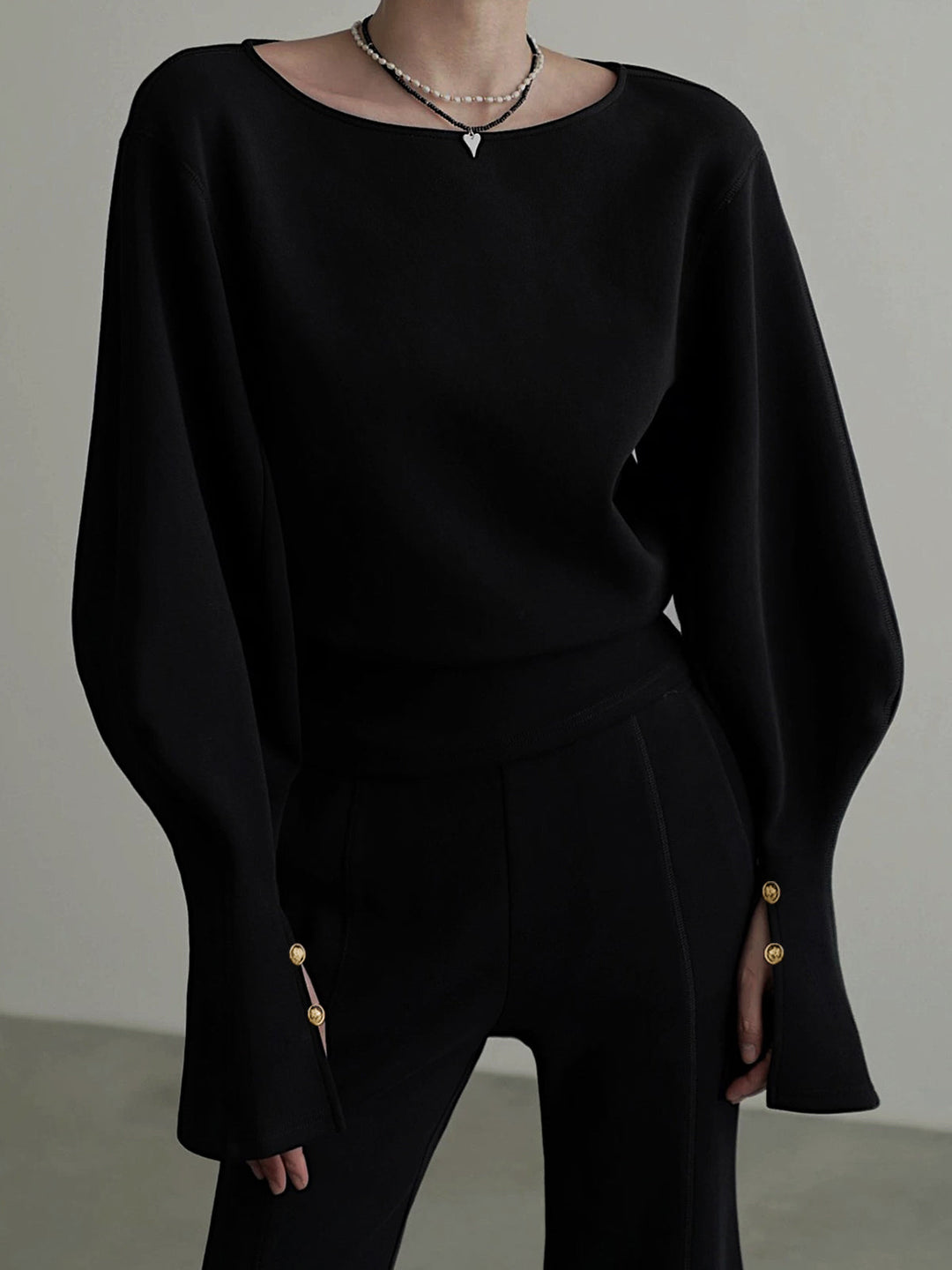 Sweatshirt à Manches Chauve-Souris Resserré