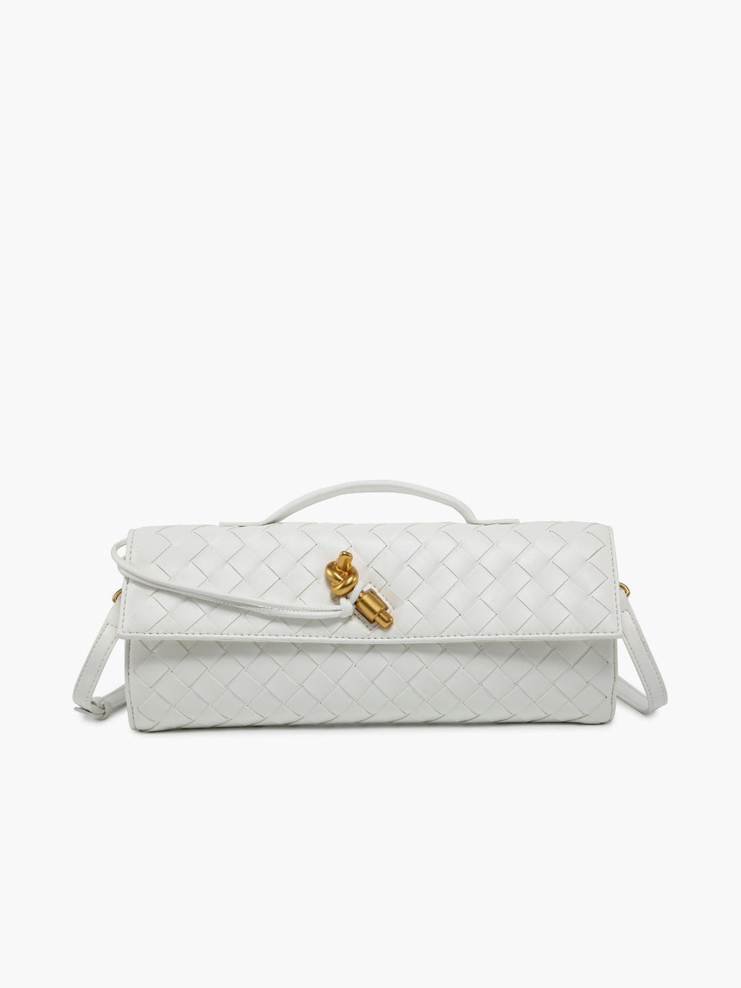 Sac bandoulière à rabat tissé deux voies
