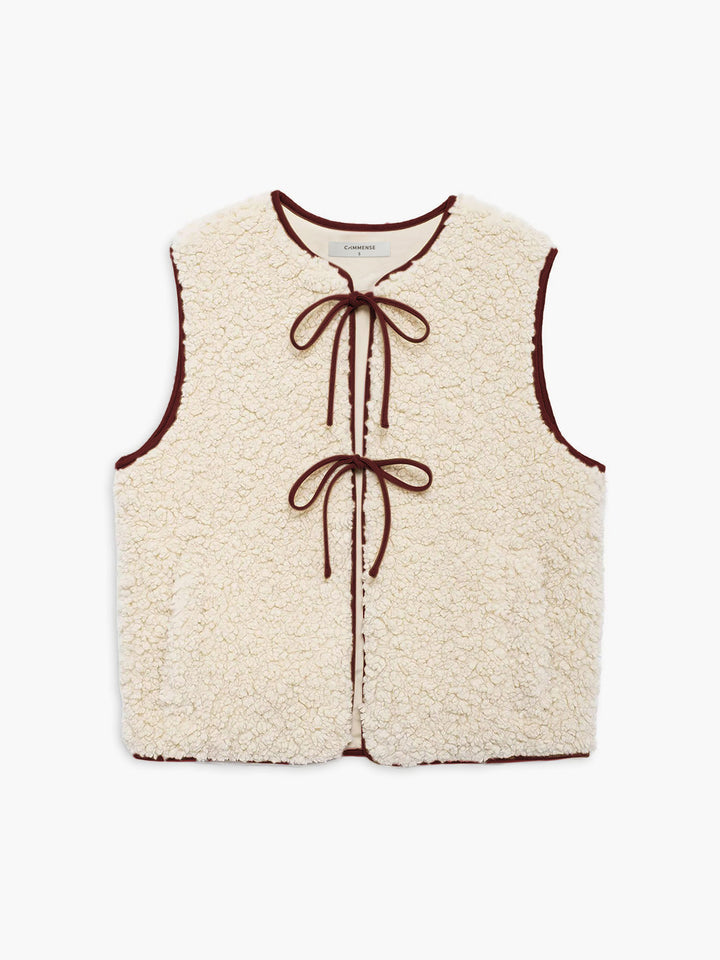 Gilet en polaire à lacets
