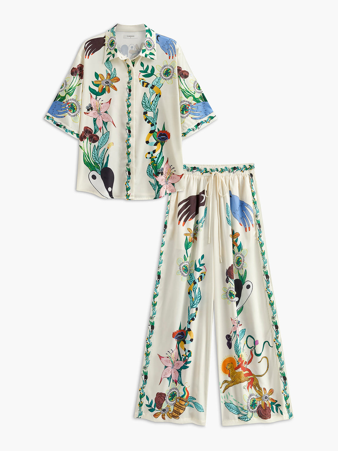 Ensemble Pantalon Imprimé Floral
