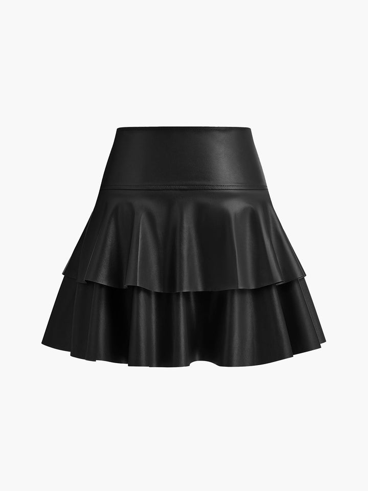 Jupe évasée taille haute