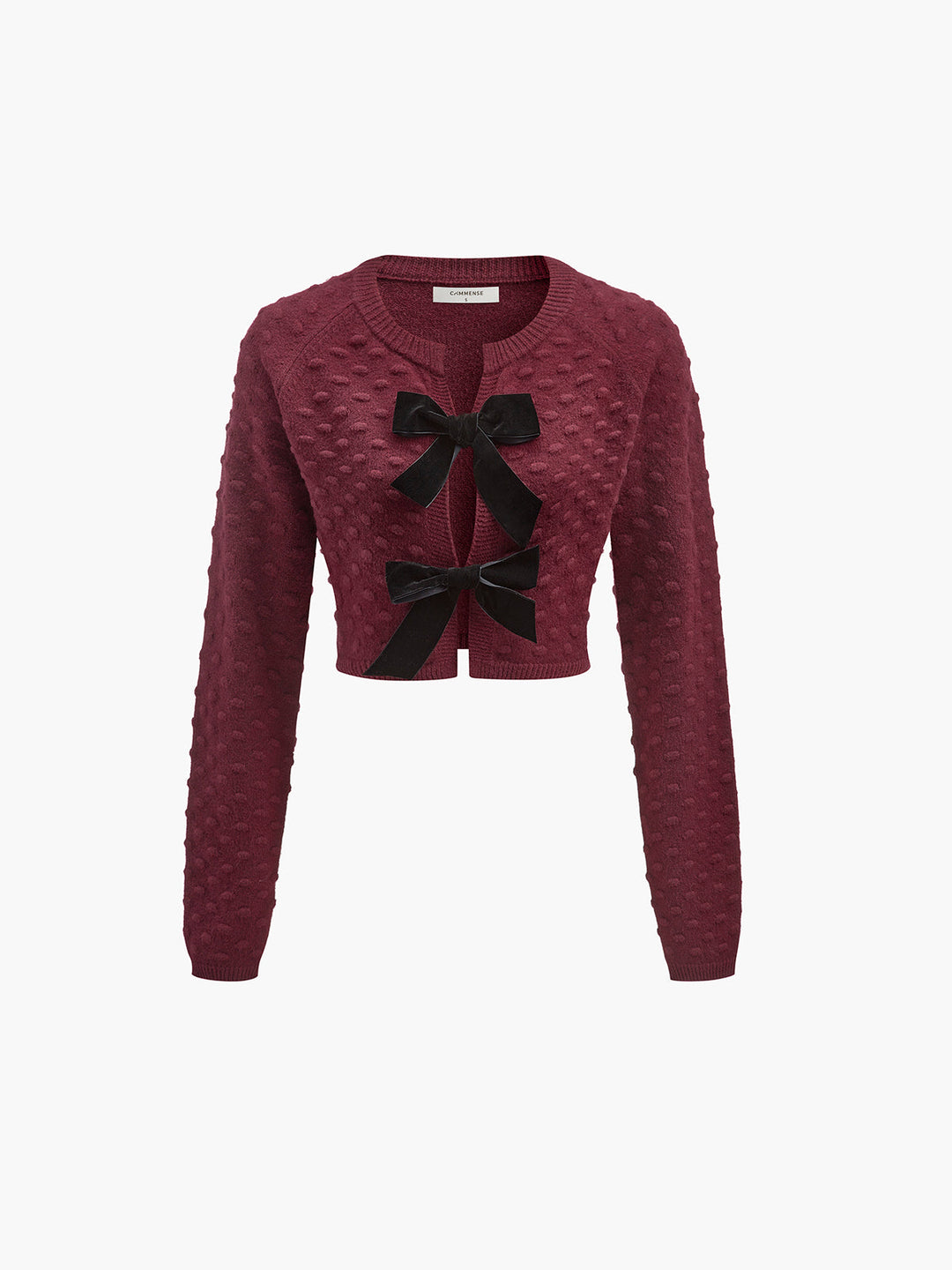 Haut Court en Tricot Douillet à Nœud