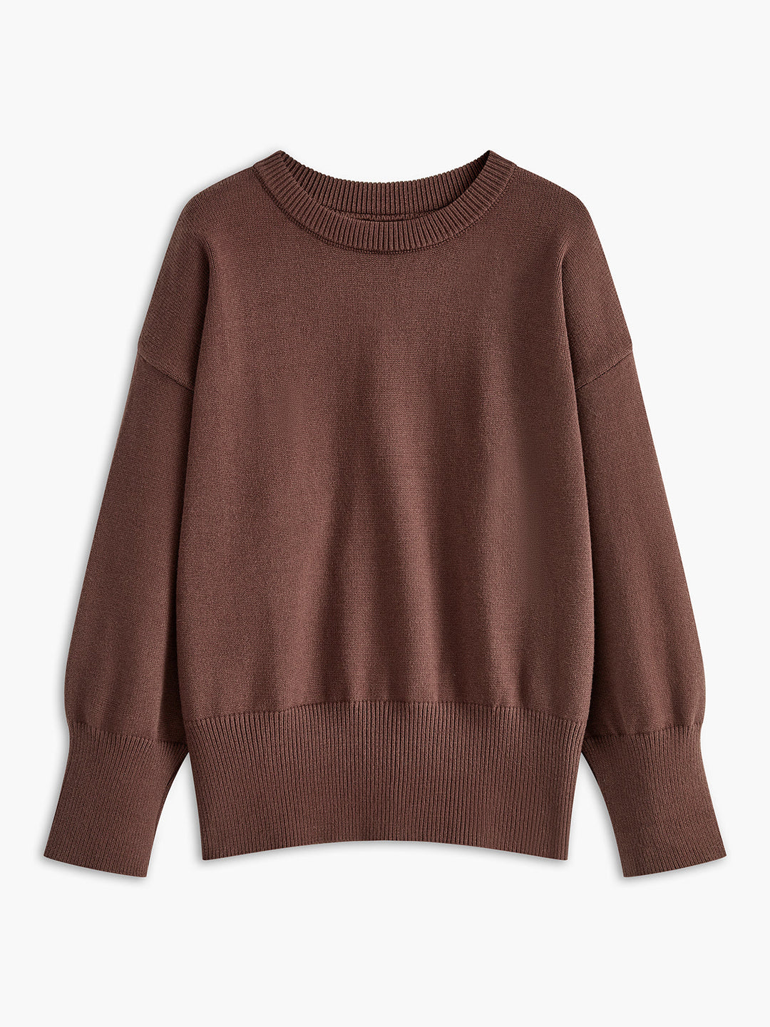 Pull Col Ajusté Minimaliste Uni