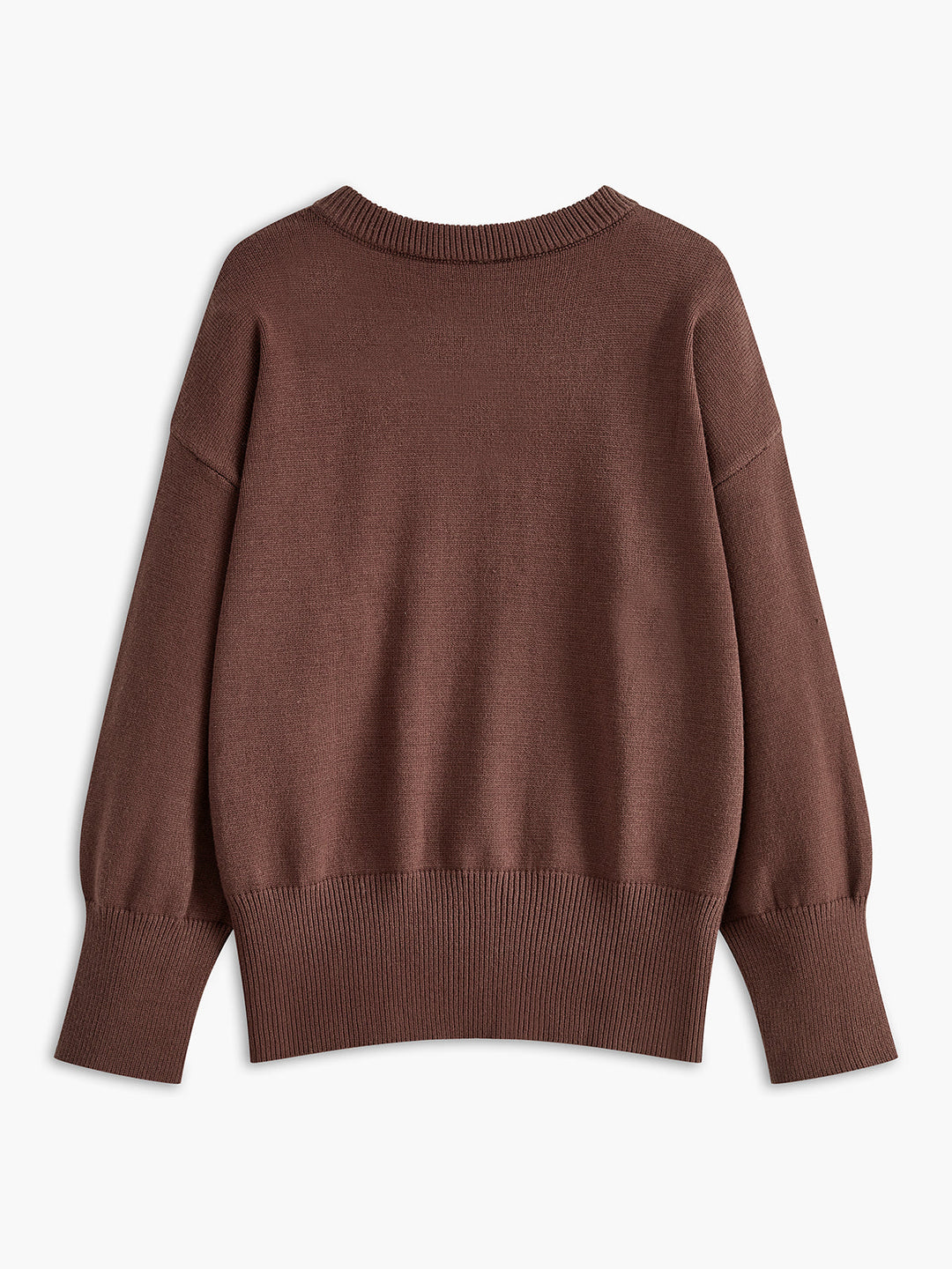 Pull Col Ajusté Minimaliste Uni