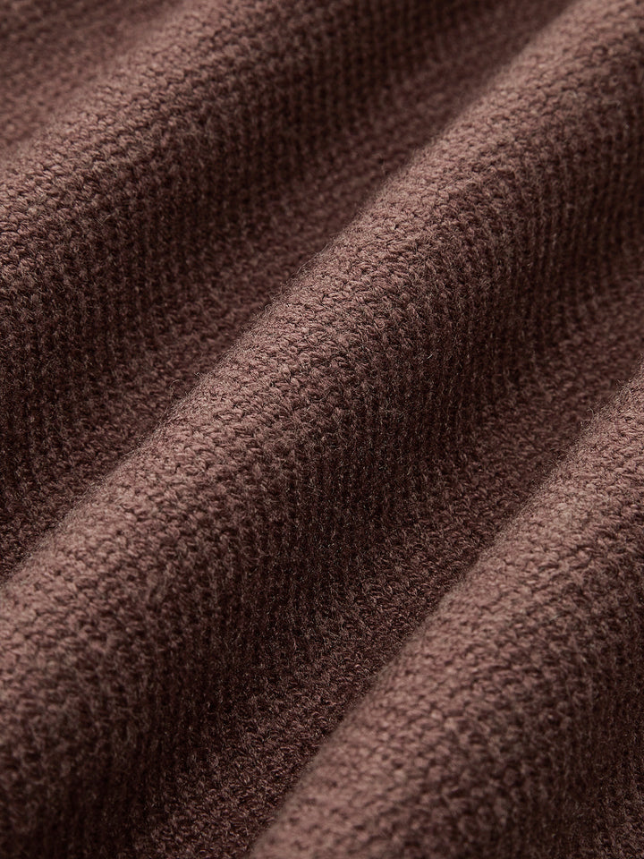 Pull Col Ajusté Minimaliste Uni