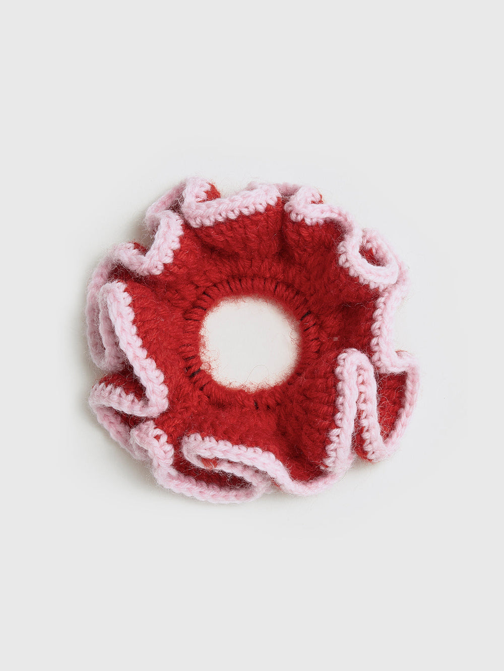 Chouchou volanté au crochet