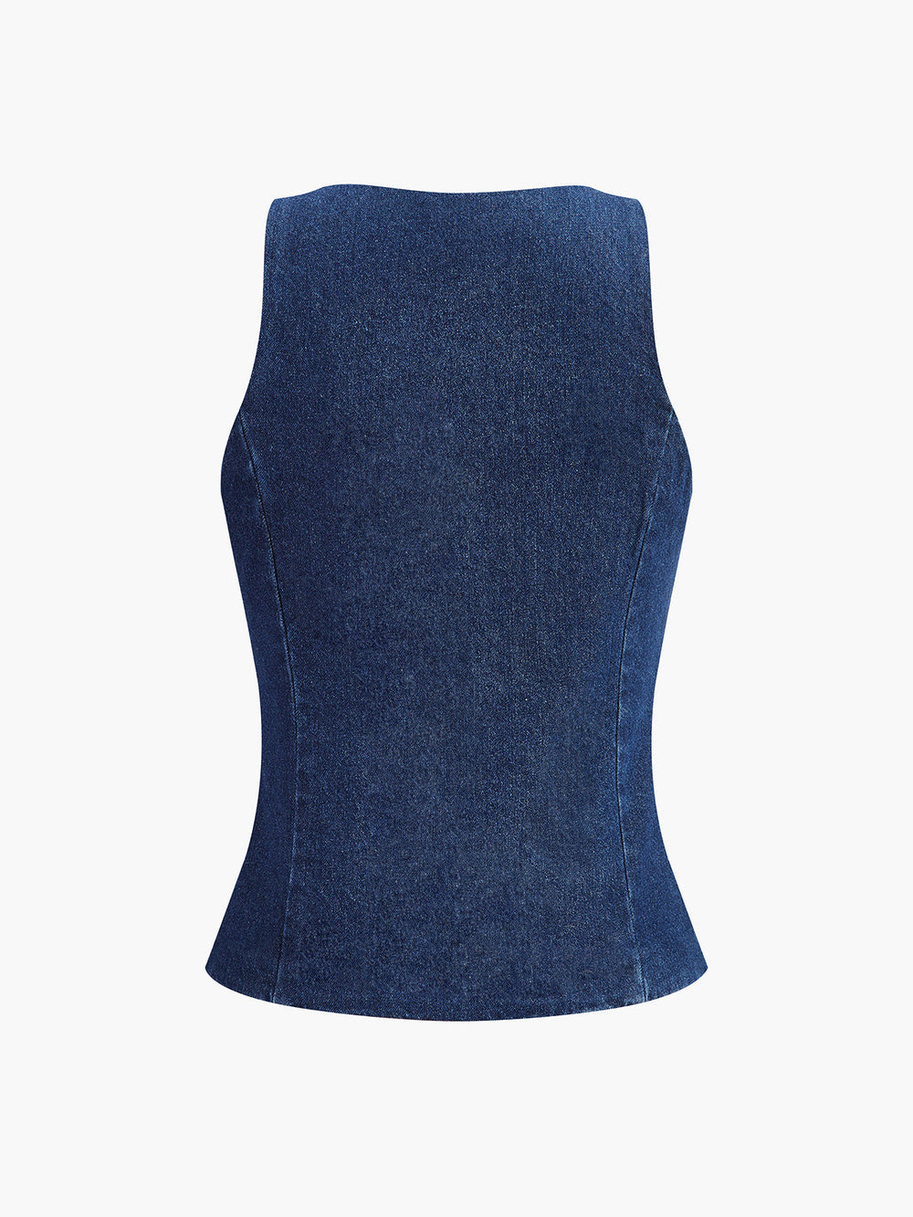 Gilet en jean à boutonnage