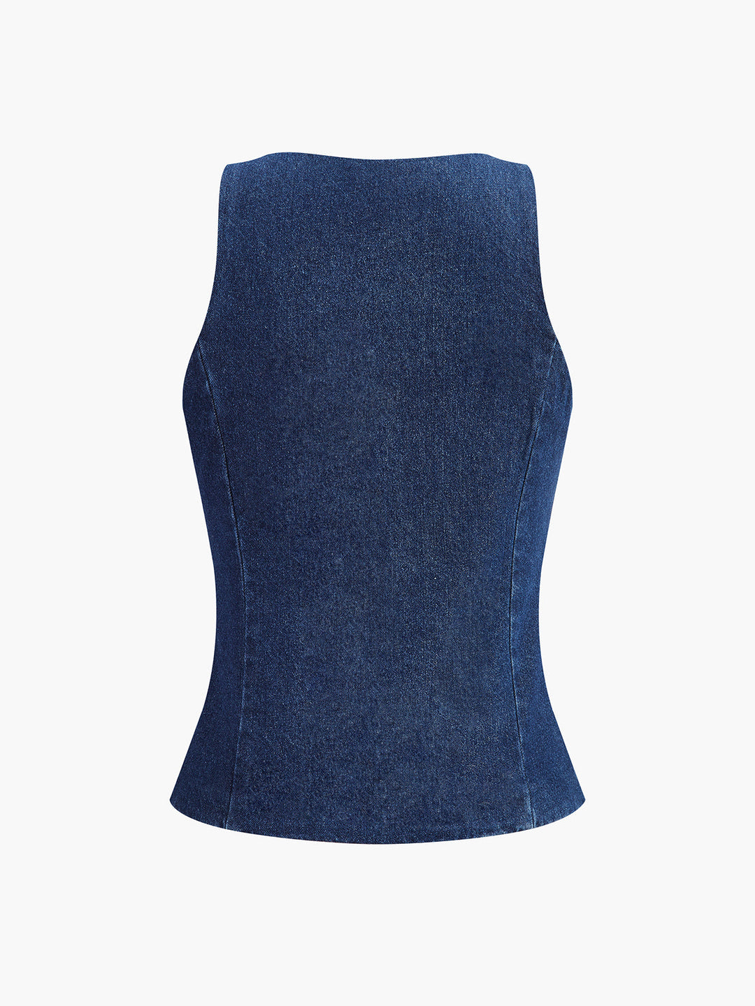 Gilet en jean à boutonnage