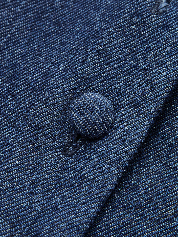 Gilet en jean à boutonnage