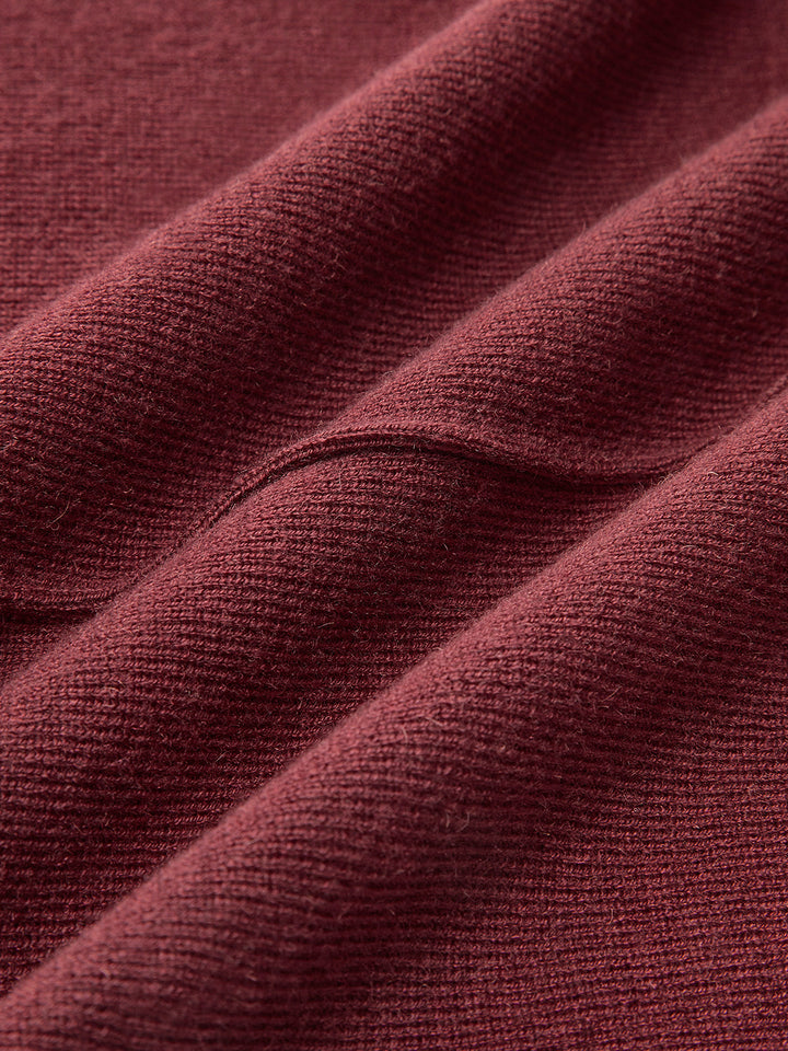 Pantalon à passepoil en mélange de laine