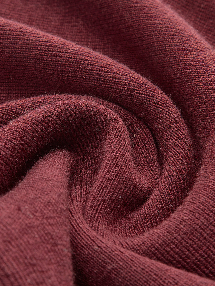 Pantalon à passepoil en mélange de laine