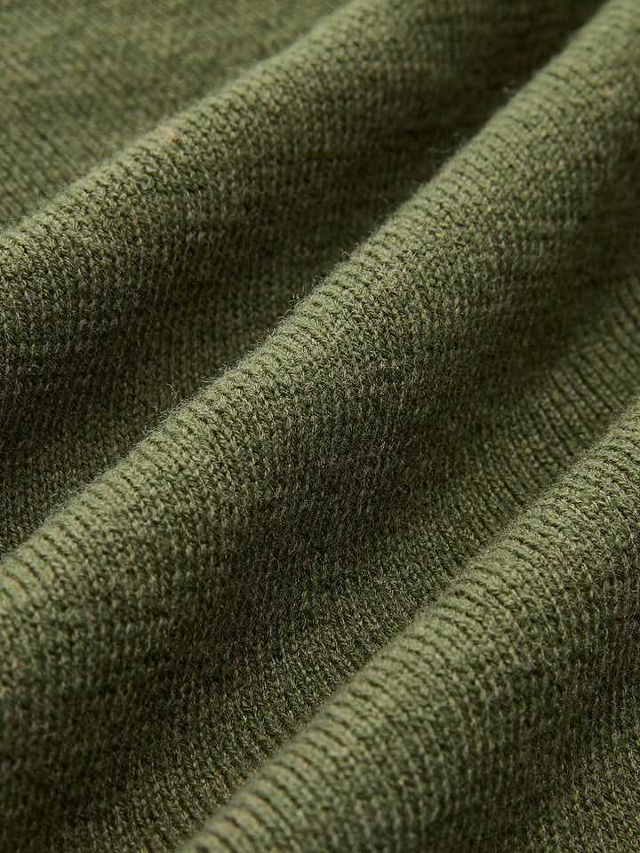 Haut en maille asymétrique en mélange de laine