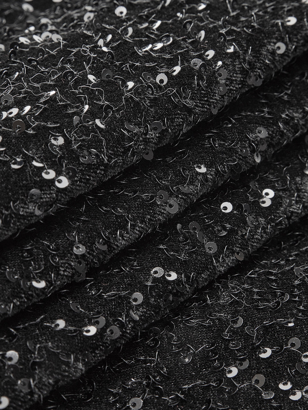 Robe Patineuse Velours à Sequins et Noeud Papillon