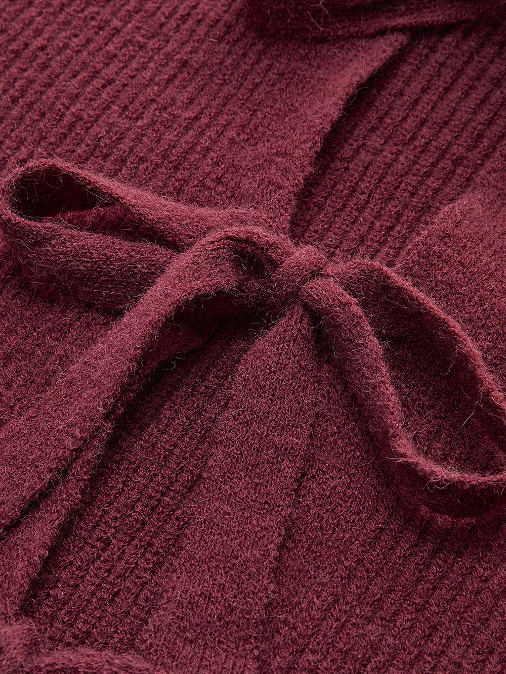Cardigan à Lacets et Nœud