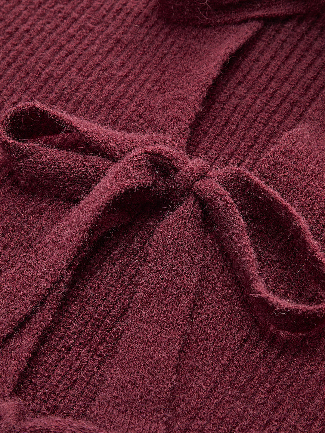 Cardigan à Lacets et Nœud