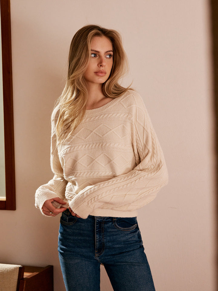 Haut en tricot avec liens dans le dos