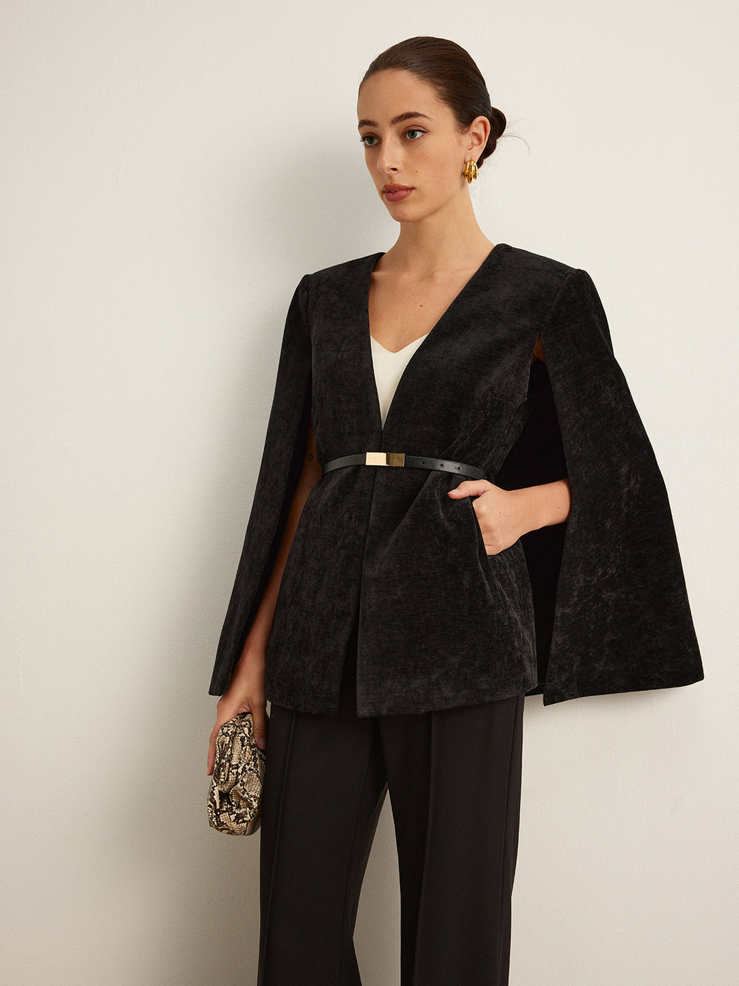 Cape Ceinture en Velours