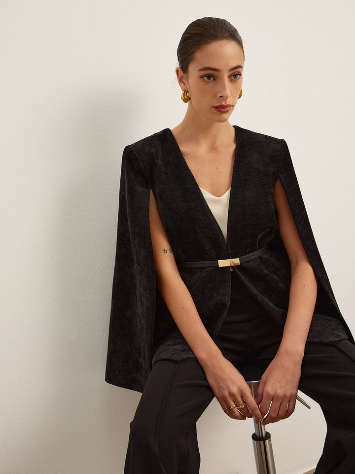 Cape Ceinture en Velours