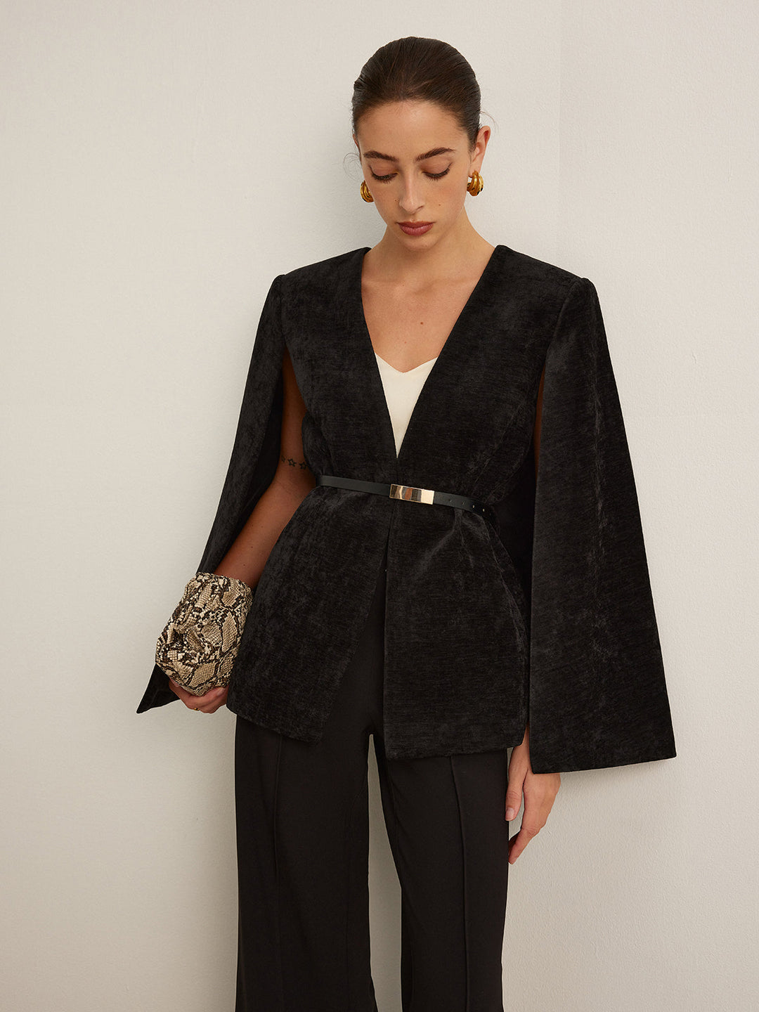 Cape Ceinture en Velours