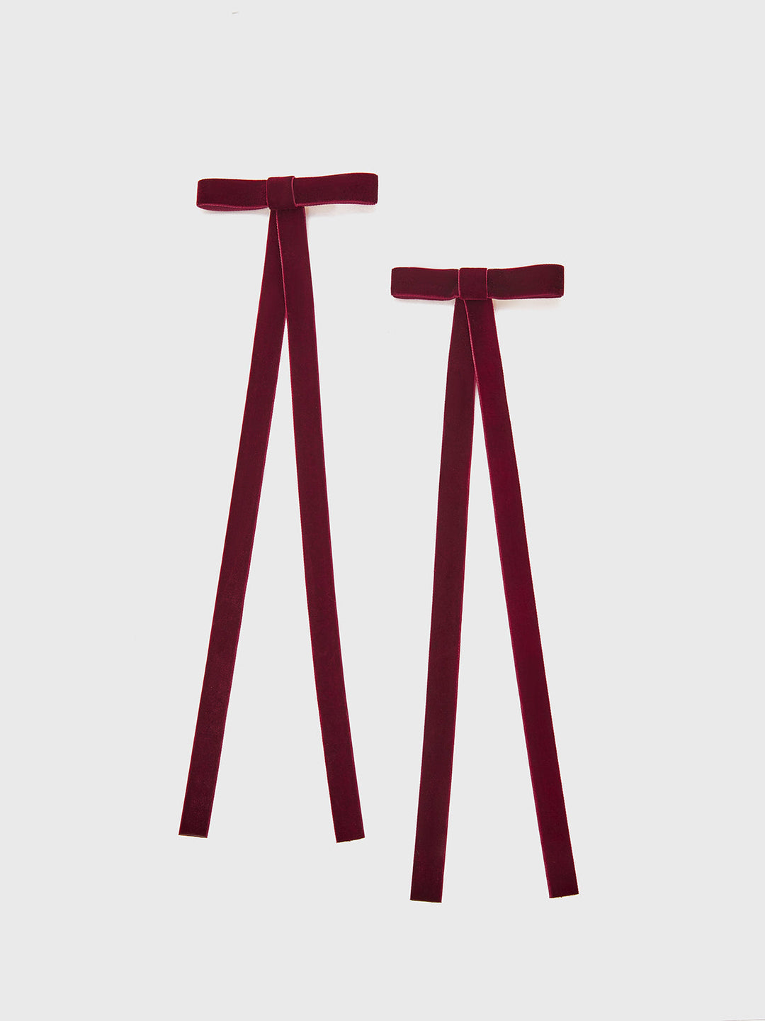 2pcs Clip Cheveux Nœud en Velours
