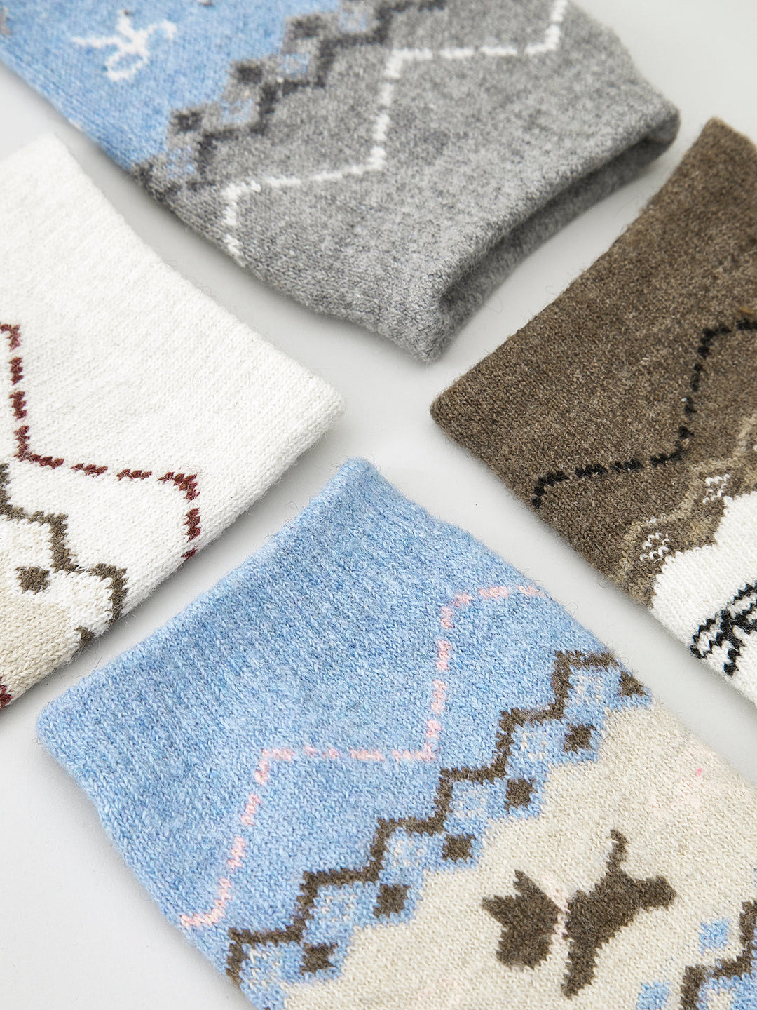 1pr Chaussettes en Laine pour Chiot avec Motifs