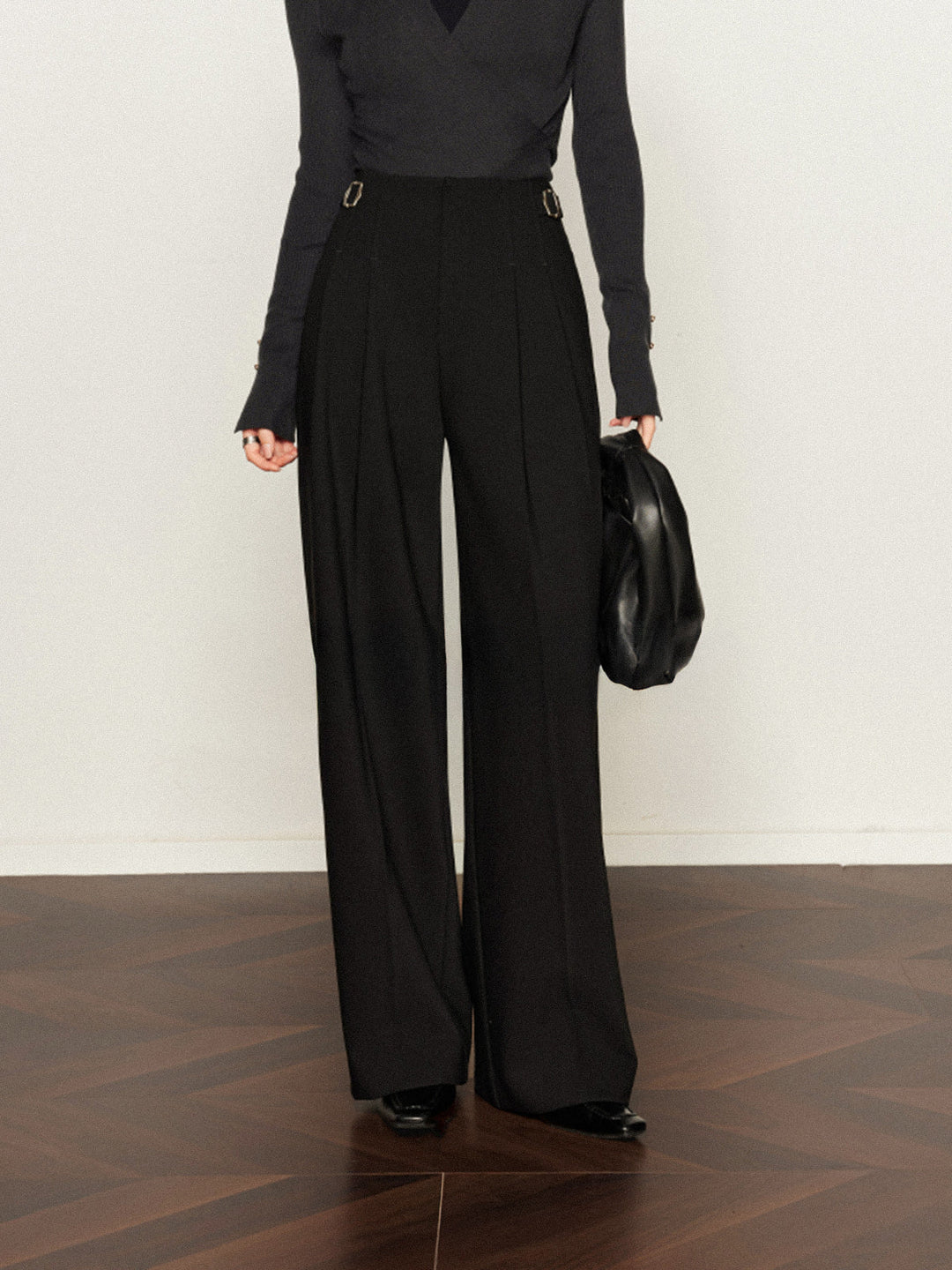 Pantalons Amples Plissés