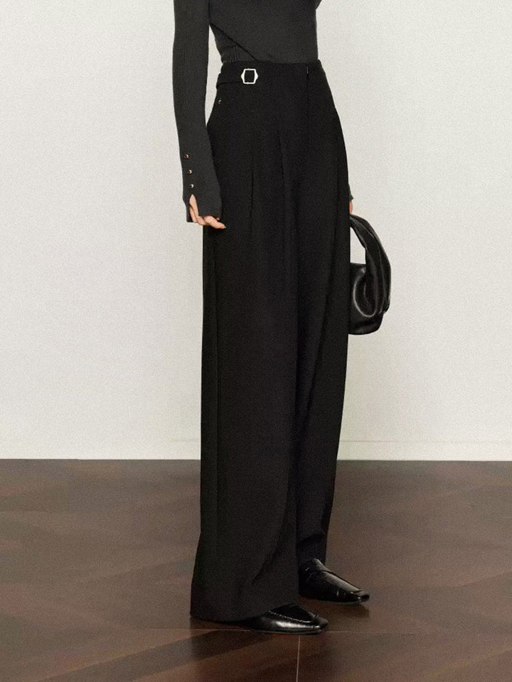Pantalons Amples Plissés