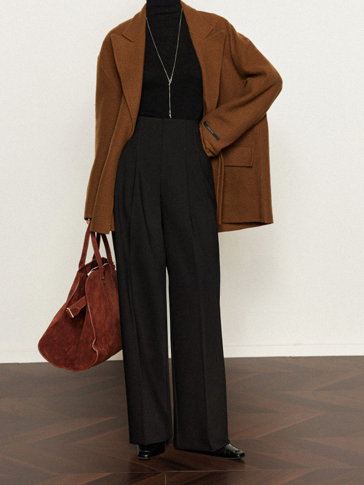 Pantalons Amples Plissés