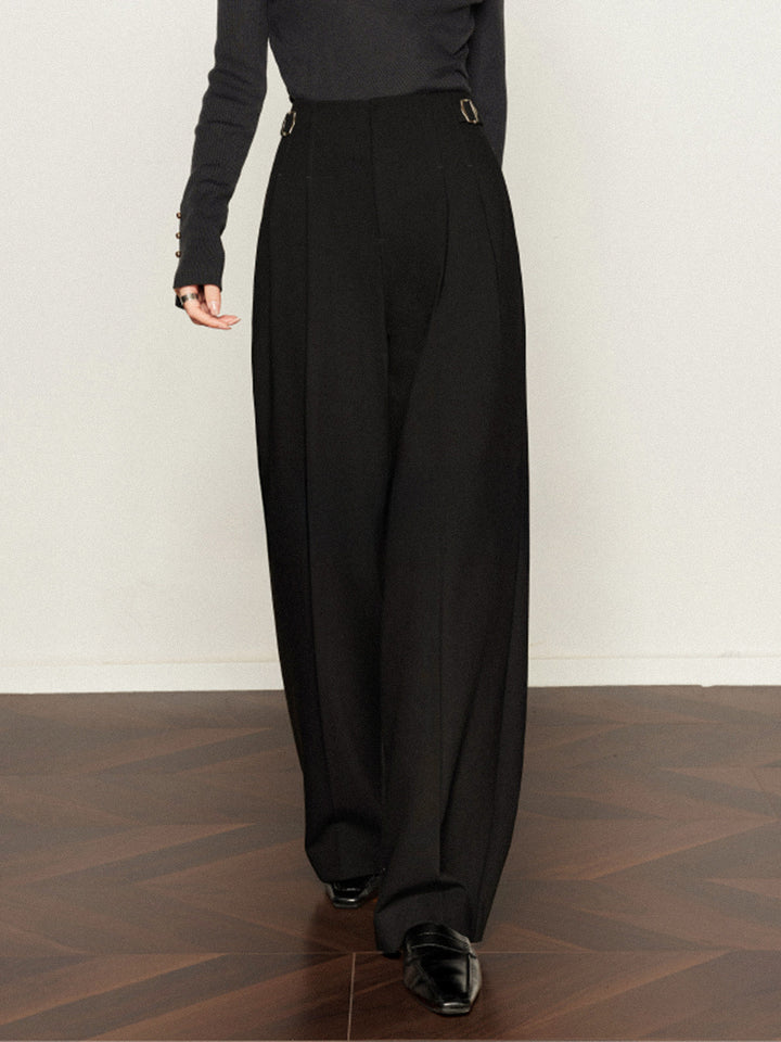 Pantalons Amples Plissés