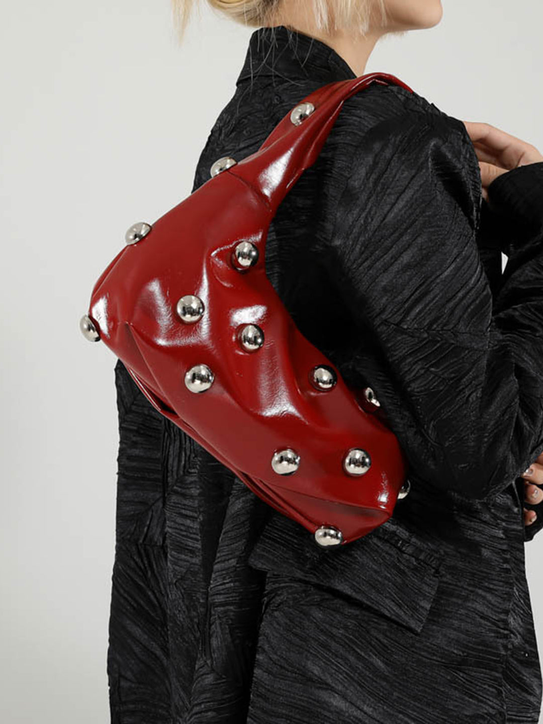 Sac à Bandoulière clouté arrondi