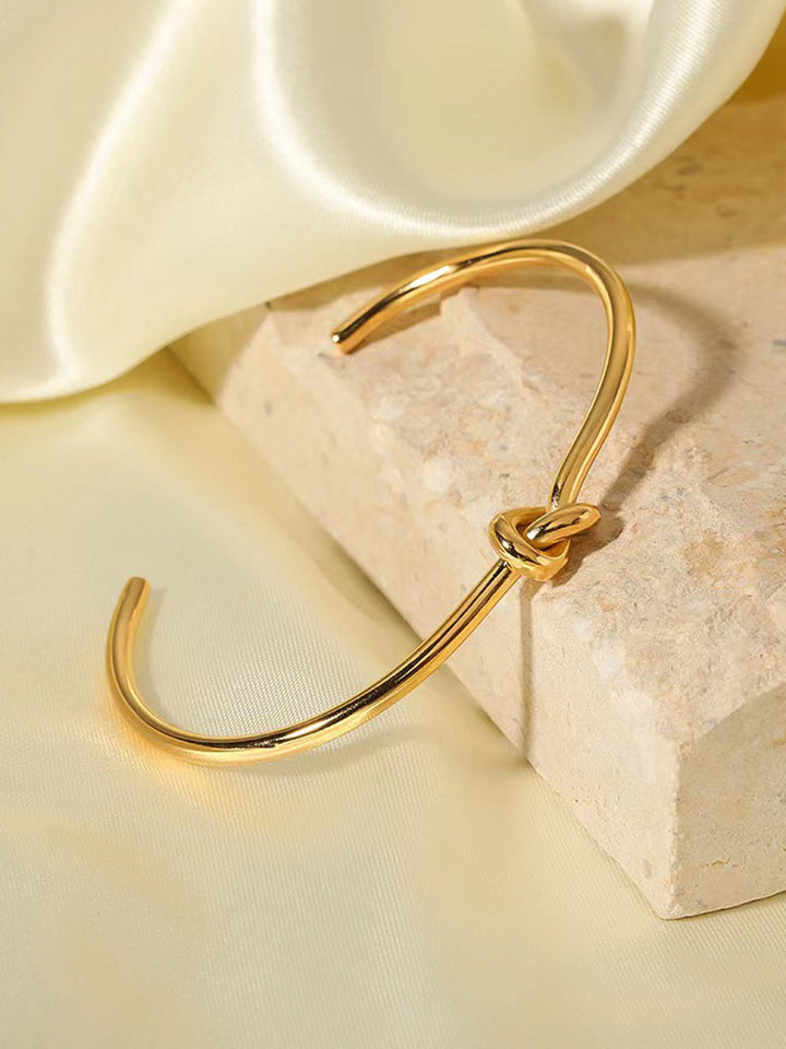 Bracelet Ouvert Torsadé