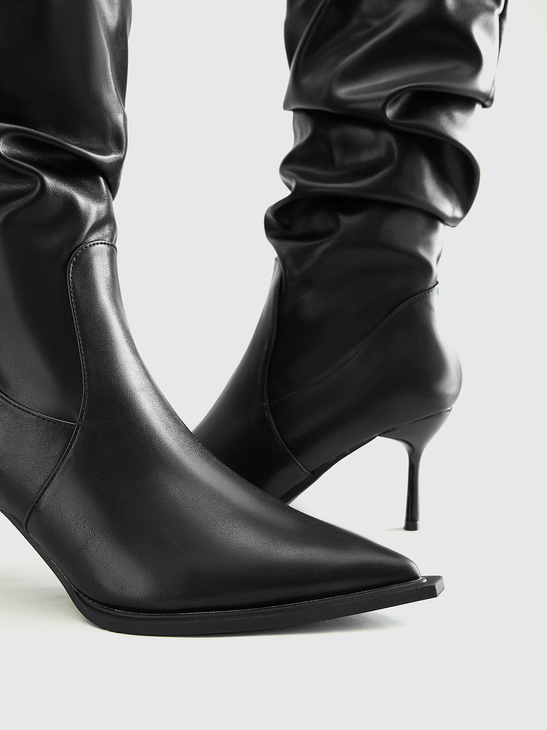 Bottes Hautes Vernies à Talons