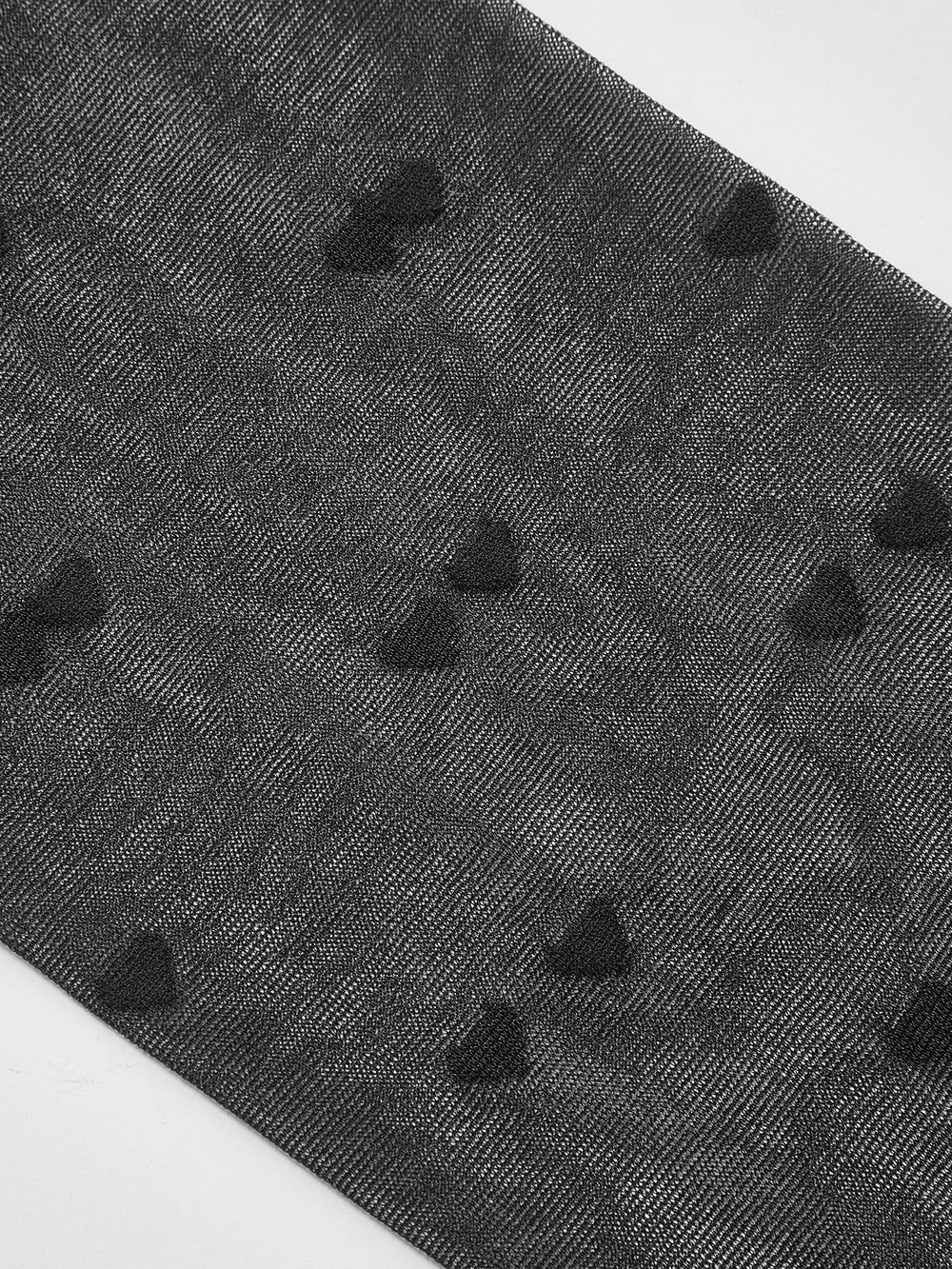 Collants transparents à motif cœur