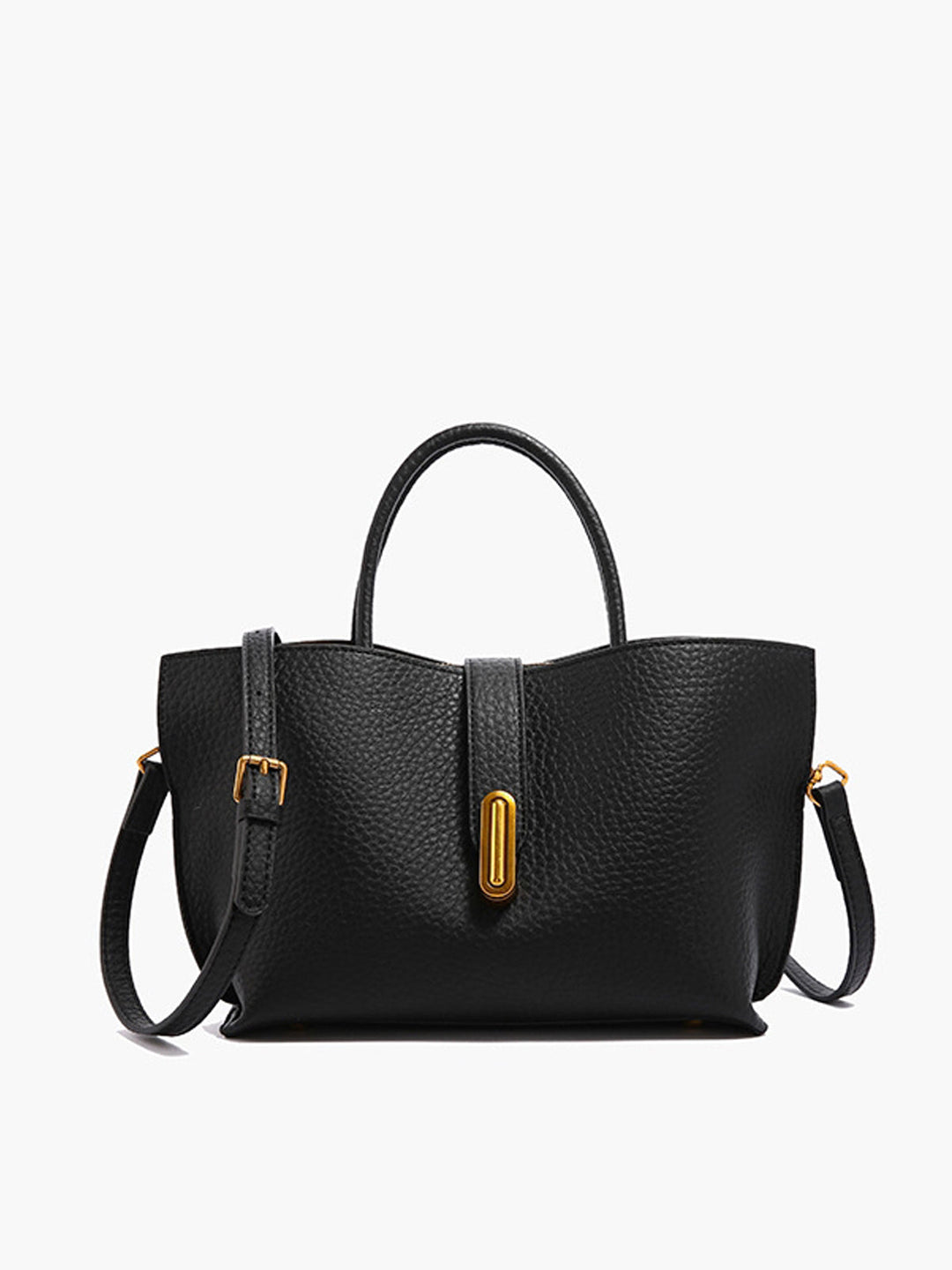 Sac à Bandoulière Texturé à Poignée Supérieure