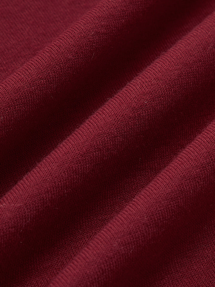 T-shirt à manches longues à découpe unie