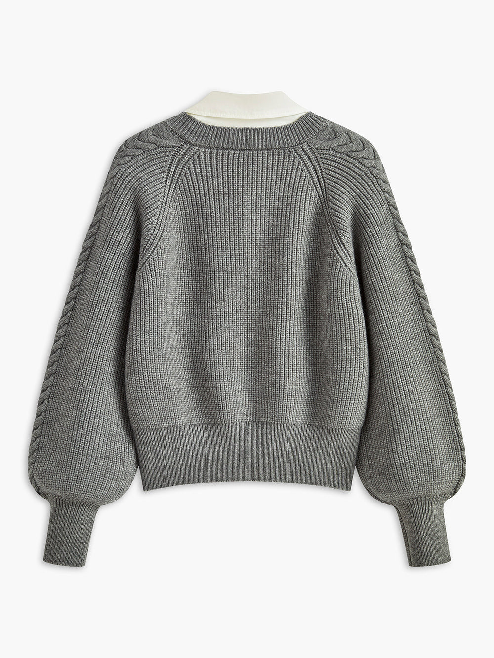 Haut en tricot à col contrasté