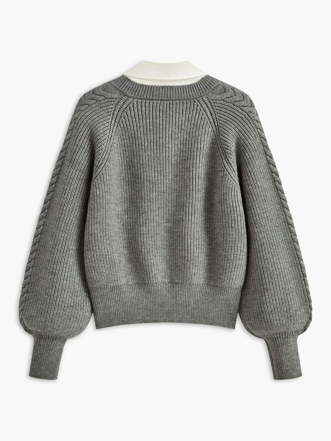 Haut en tricot à col contrasté